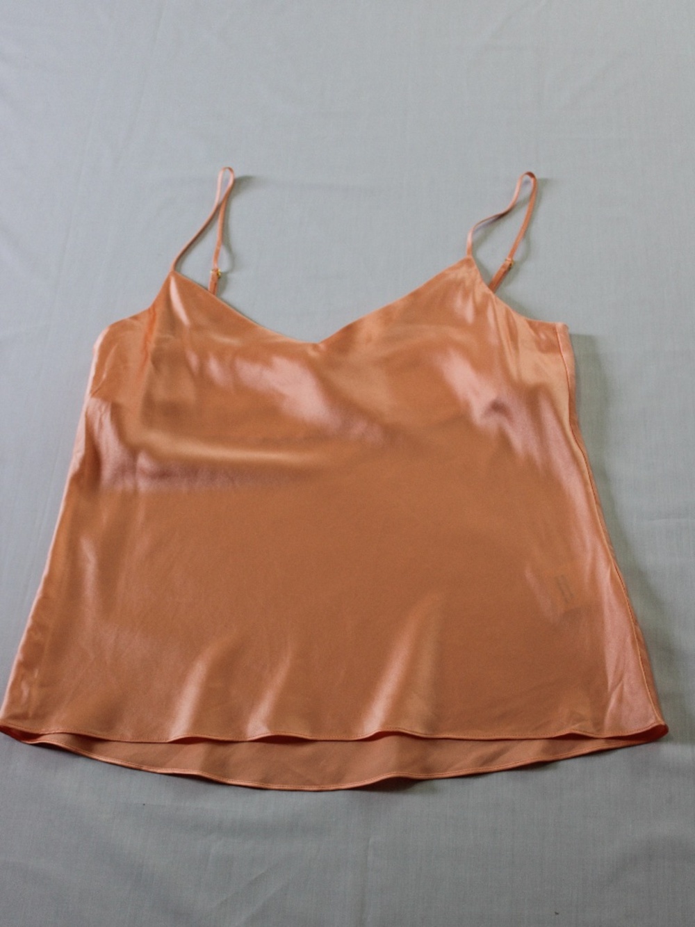 St. Cloud Label Silk Cowl Neck Camisole Peach Coral Size Small - Picture 4 of 8